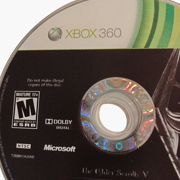 The Elder Scrolls V Skyrim Xbox 360 Game Disc - Picture 3 of 3